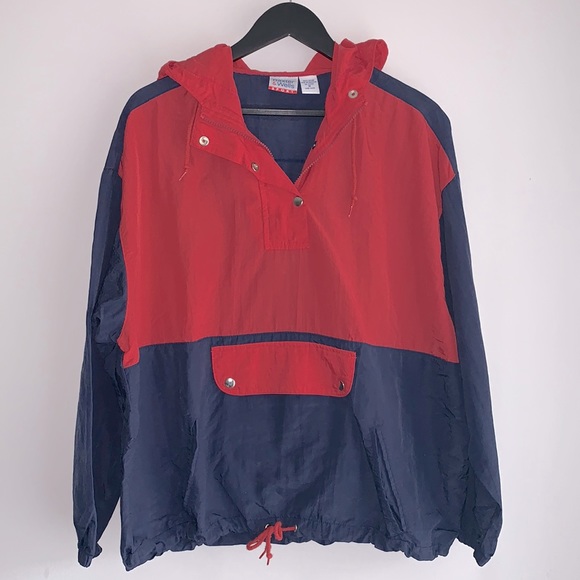 π Baxter & Wells Sport Half-Button Hoodie Windbreaker Medium π - Picture 2 of 5